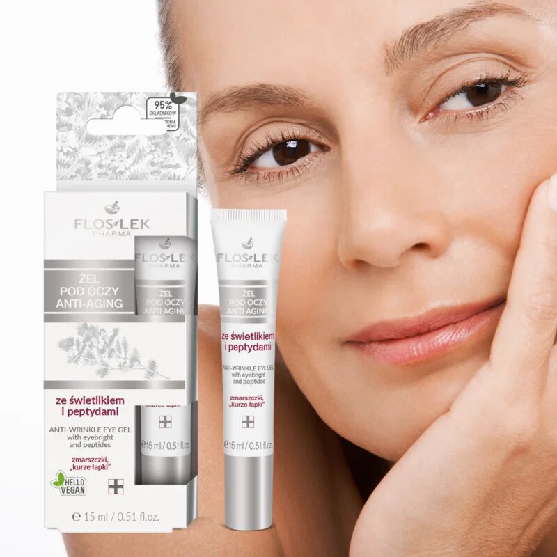 FlosLek Pharma Eye Care szemgél ránctalanító hatással 15 ml