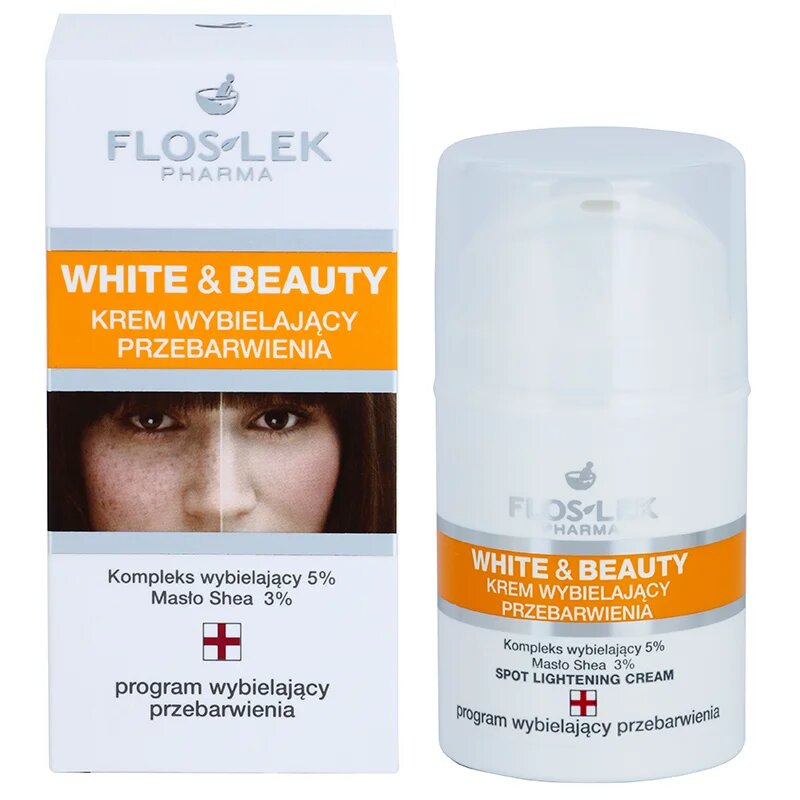 FlosLek Pharma White & Beauty krém a pigmentfoltok ellen 50 ml