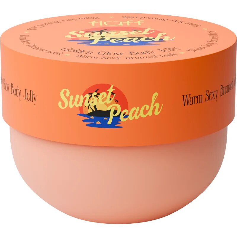 Fluff Glow Body Jelly Sunset Peach test gél élénkítő hatással 150 ml