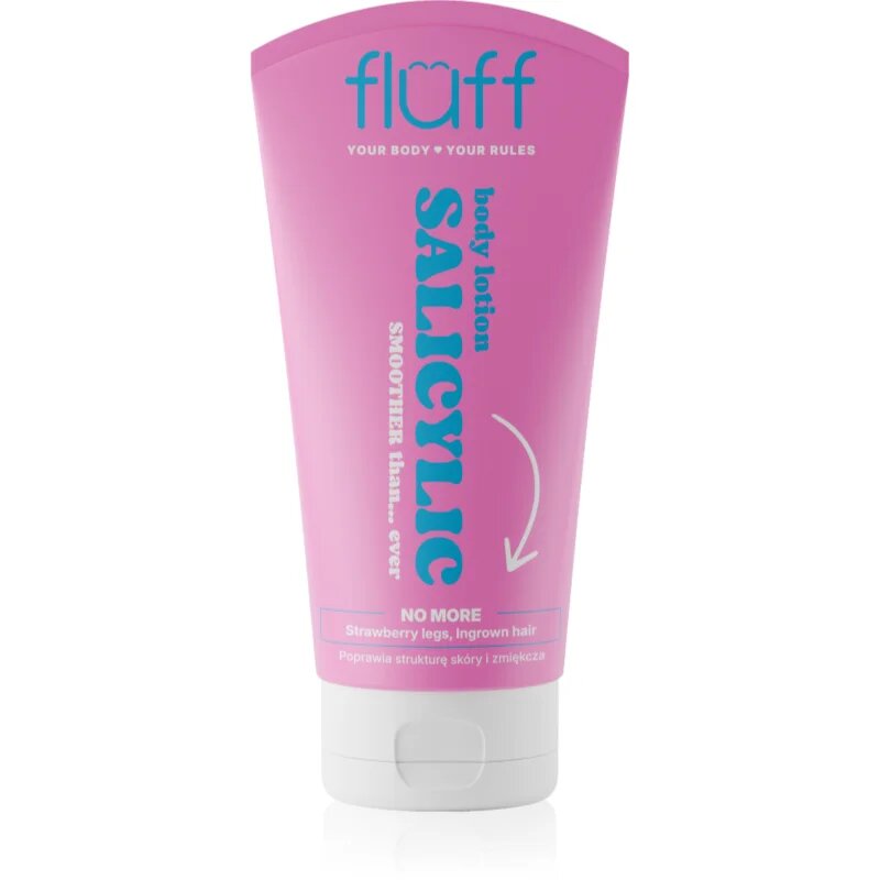 Fluff Salicylic Acid bőrlágyító tej a testre szalicilsavval 150 ml
