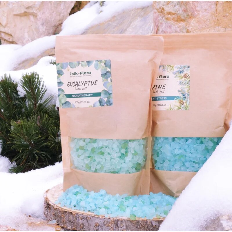 Folk & Flora Eucalyptus relaxációs fürdősó 500 g