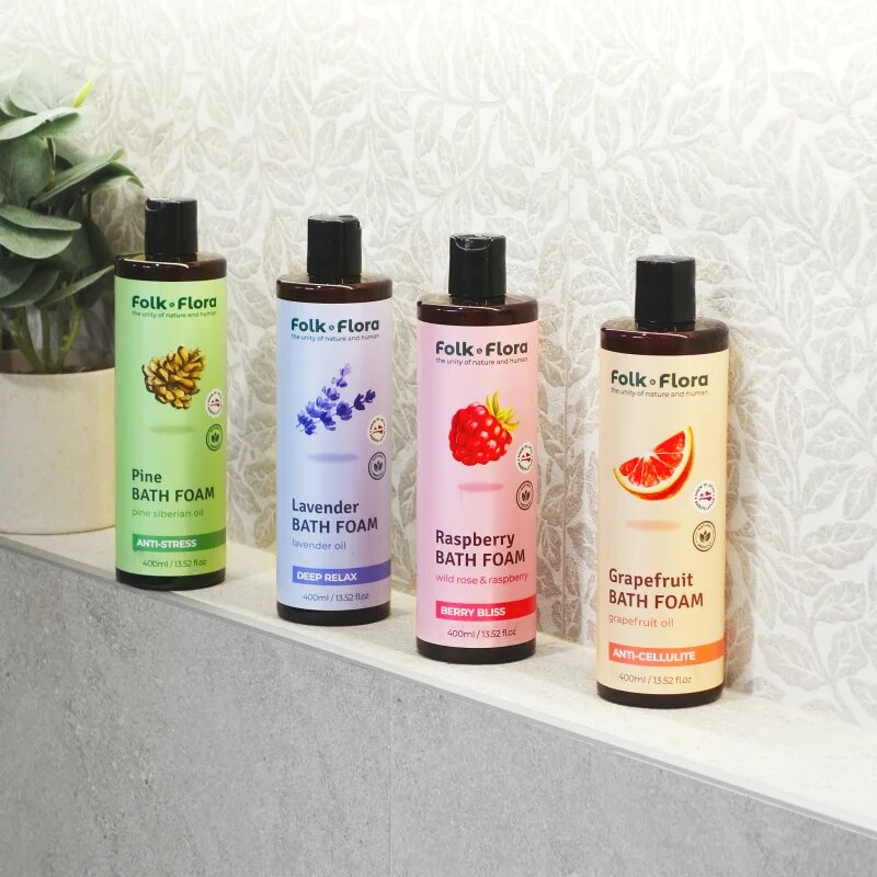 Folk & Flora Grapefruit habfürdő 400 ml