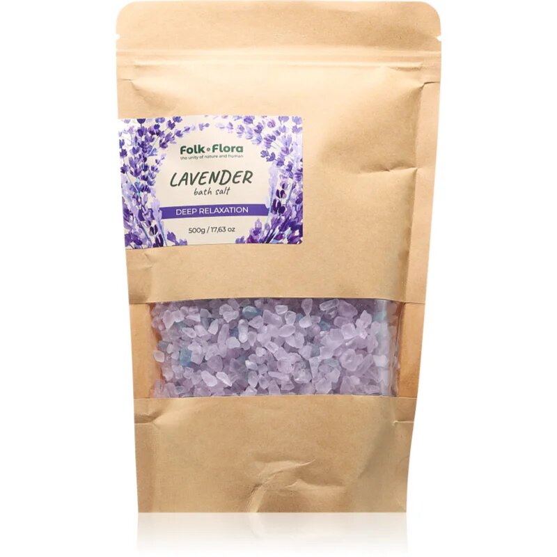 Folk & Flora Lavender relaxációs fürdősó 500 g