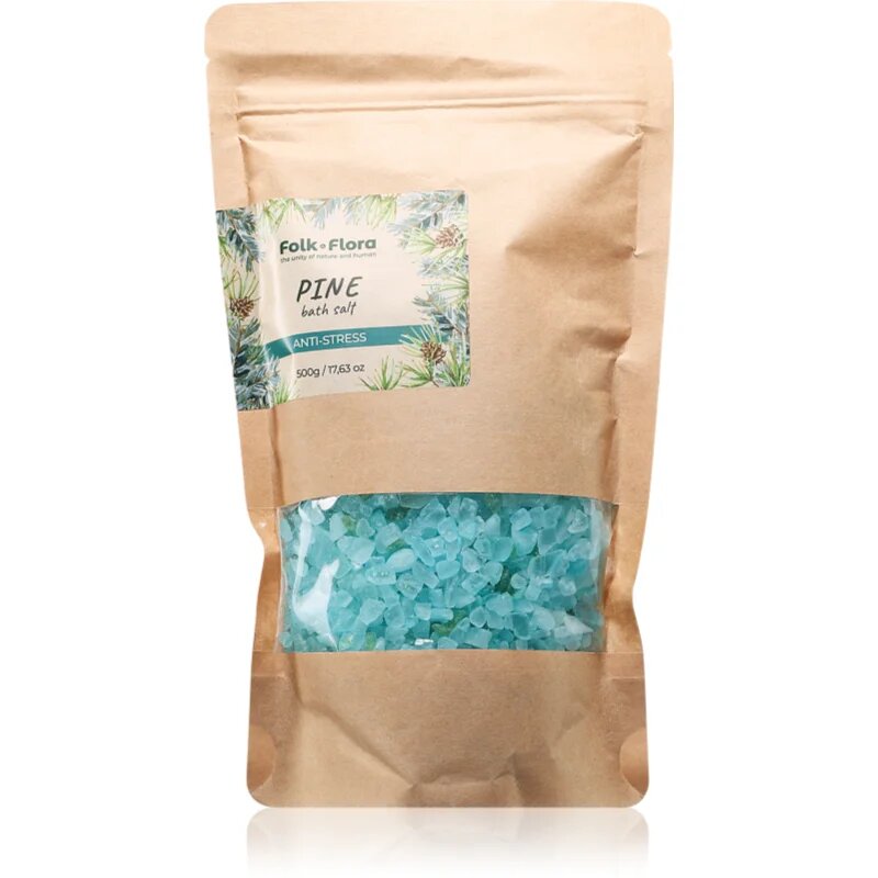 Folk & Flora Pine nyugtató fürdősó 500 g