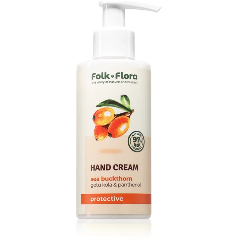 Folk & Flora Sea Buckthorn kézvédő krém tápláló hatással 150 ml