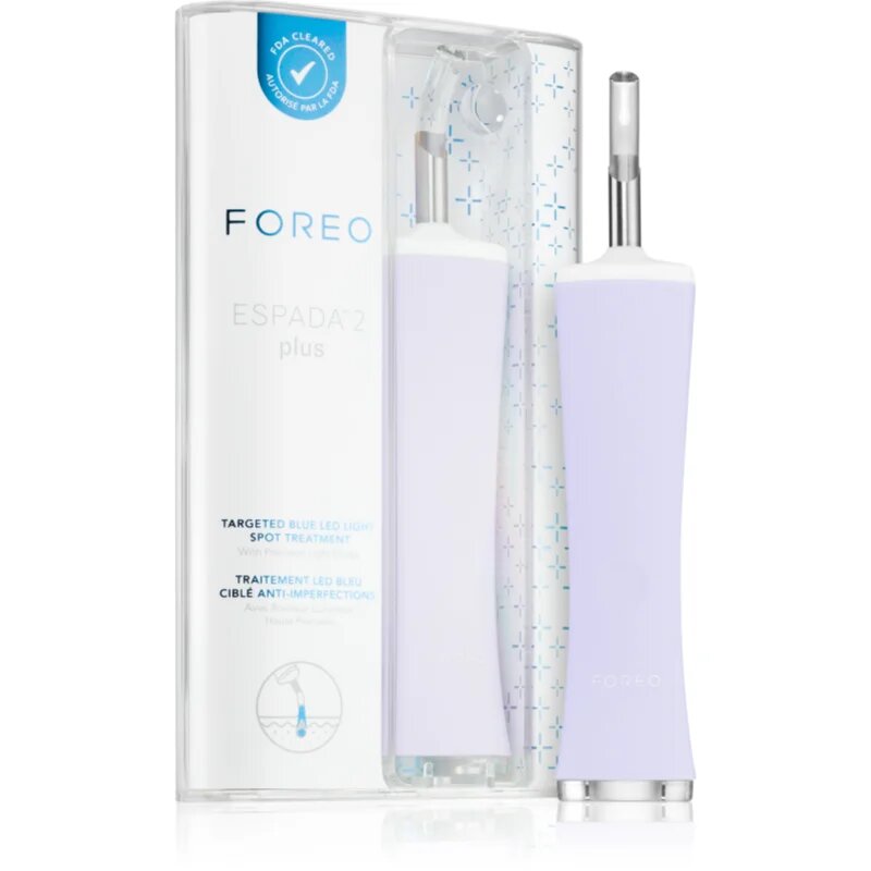 FOREO ESPADA™ 2 Plus toll kék világítással a pattanások csökkentésére Lavender 1 db