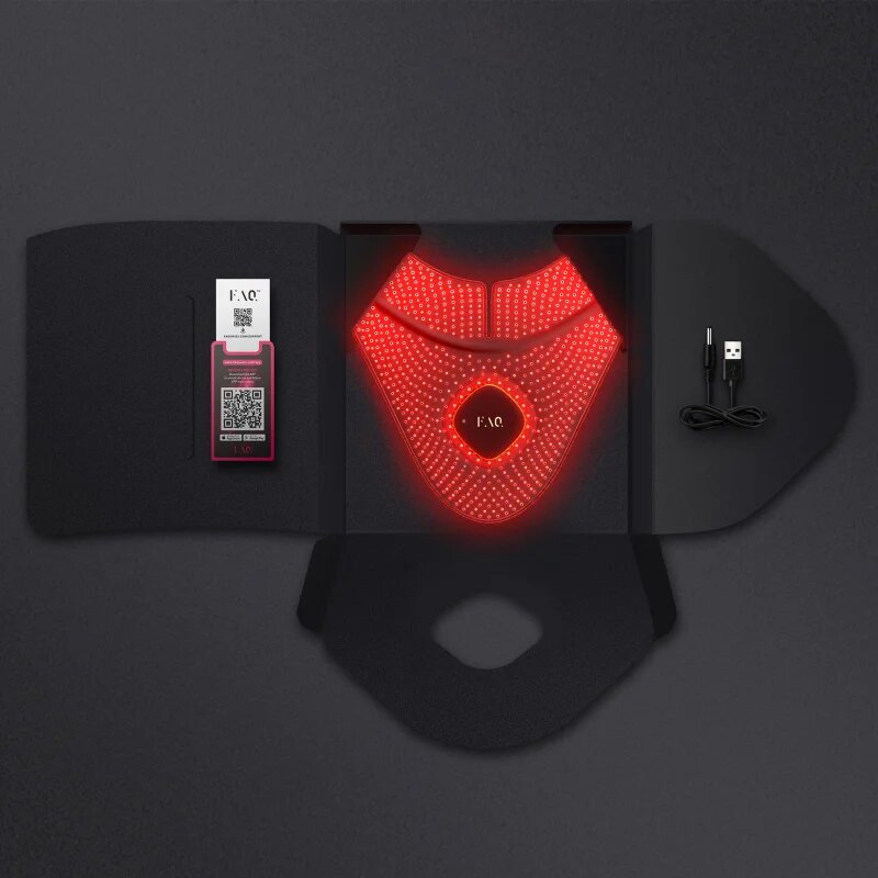 FOREO FAQ™ 211 LED-fényes maszk nyakra és dekoltázsra a bőr öregedése ellen 1 db