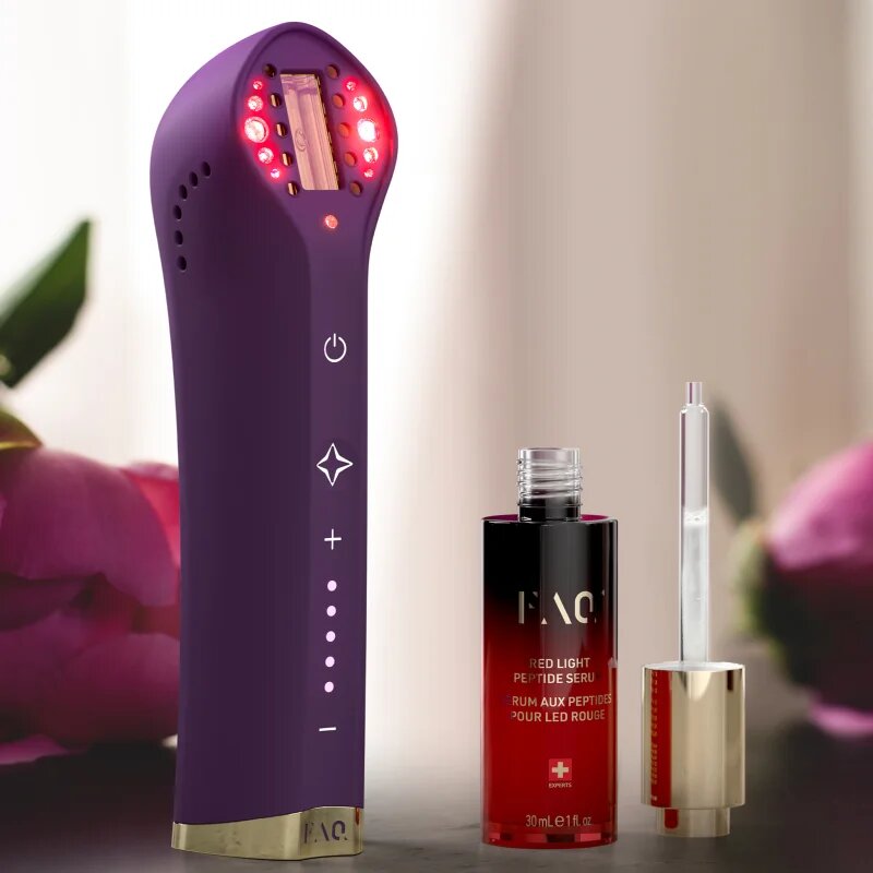FOREO FAQ™ 501 ránctalanító és arcsimító készülék vörös LED-fénnyel 1 db