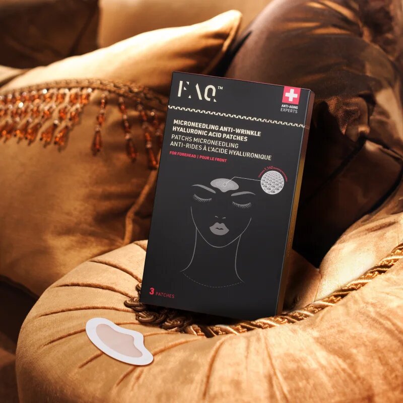 FOREO FAQ™ Microneedling Anti-Wrinkle ránctalanító homloktapaszok hialuronsavval 3 db