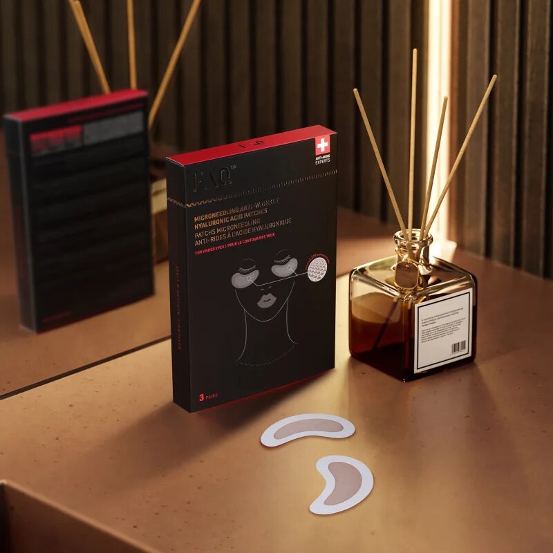 FOREO FAQ™ Microneedling Anti-Wrinkle ránctalanító szemkörnyéki tapaszok hialuronsavval 3x2 db