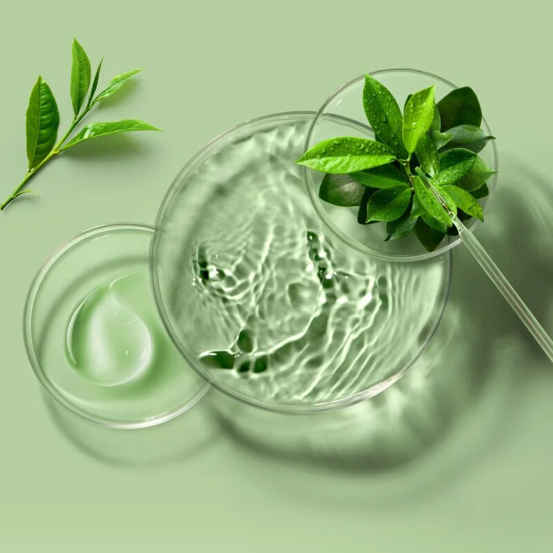 FOREO Farm to Face Sheet Mask Green Tea arcmaszk nyugtató hatással kombinált bőrre 3x20 g