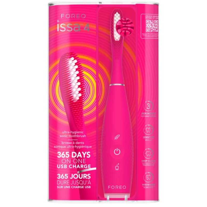 FOREO ISSA™ 4 elektromos fogkefe Fuchsia 1 db