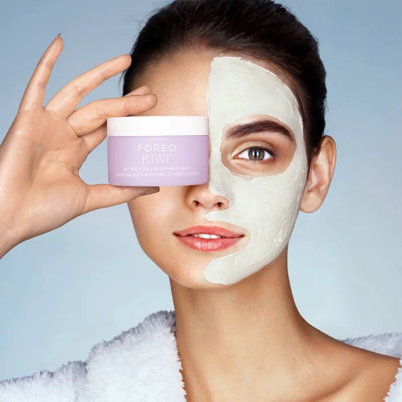 FOREO KIWI™ Active Pore & Blackhead Mask mitesszerek elleni pórustisztító maszk 100 g