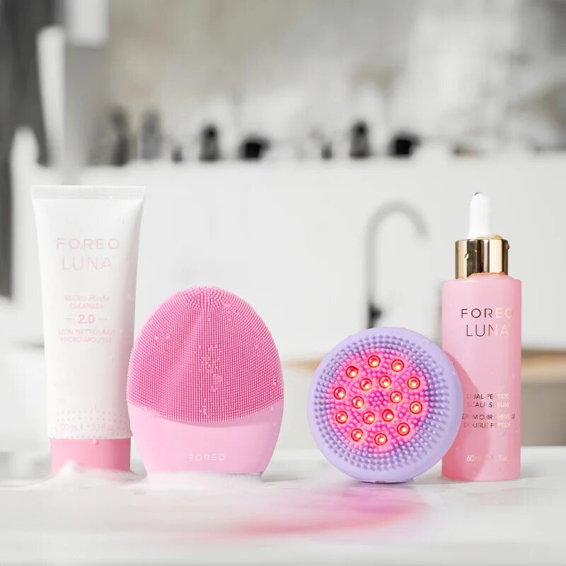 FOREO LUNA™4 Hair LED Scalp Massager masszázs eszköz fejbőrre Lavender 1 db