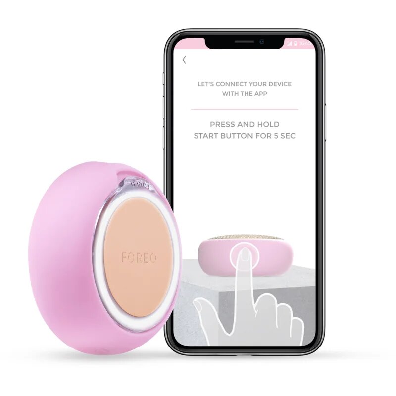 FOREO UFO™ 2 szónikus készülék az arcmaszk hatásának felgyorsítására Pearl Pink 1 db