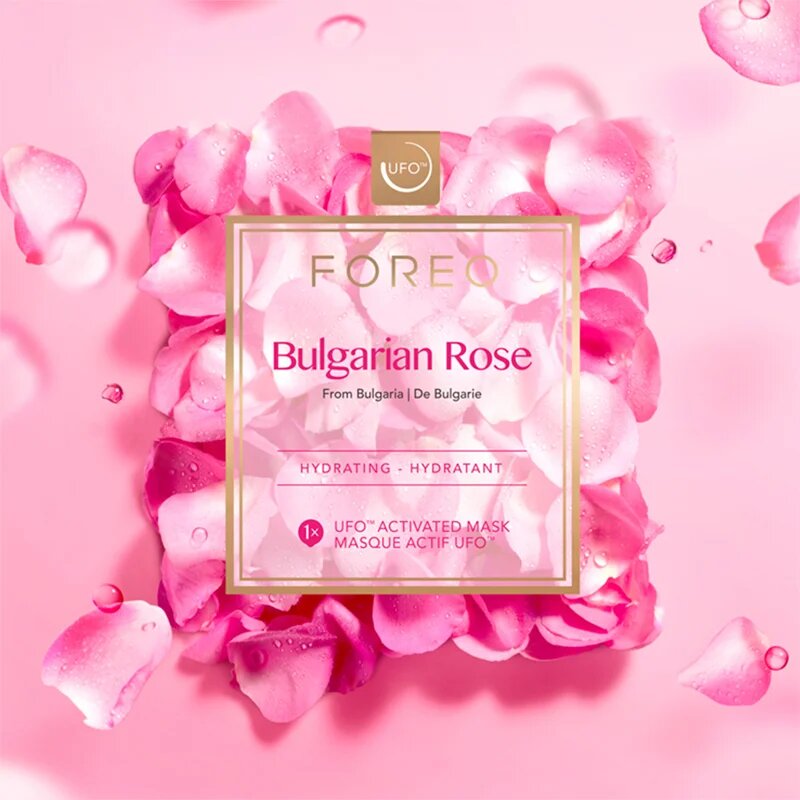 FOREO UFO™ Bulgarian Rose hidratáló maszk 6 x 6 g