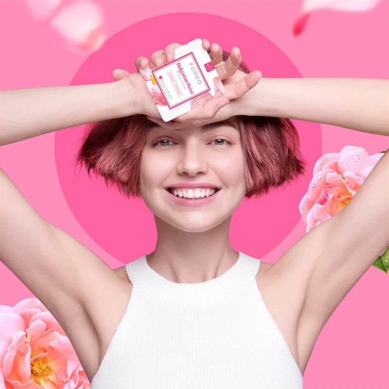FOREO UFO™ Bulgarian Rose hidratáló maszk 6 x 6 g