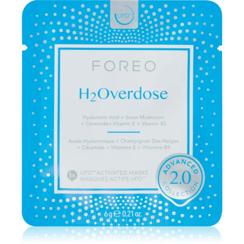 FOREO UFO™ H2Overdose hidratáló arcmaszk 6 db