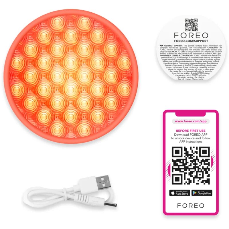 FOREO UFO™ LED Lighthouse Panel beépített LED-fényterápia Red Blue & Amber LED Light Therapy 1 db