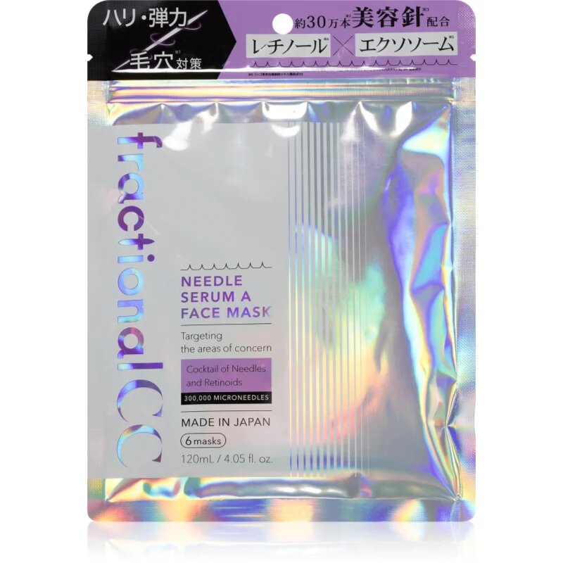 fractional CC Needle Serum A Face Mask feszesítő arcmaszk retinollal 6 db