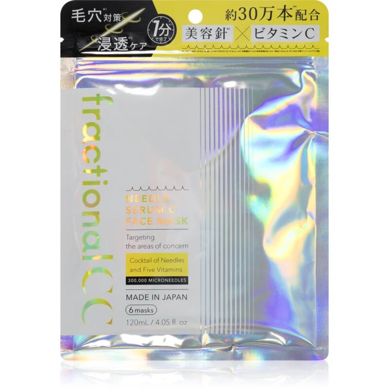 fractional CC Needle Serum C Face Mask élénkítő arcmaszk hidratáló hatással 6 db