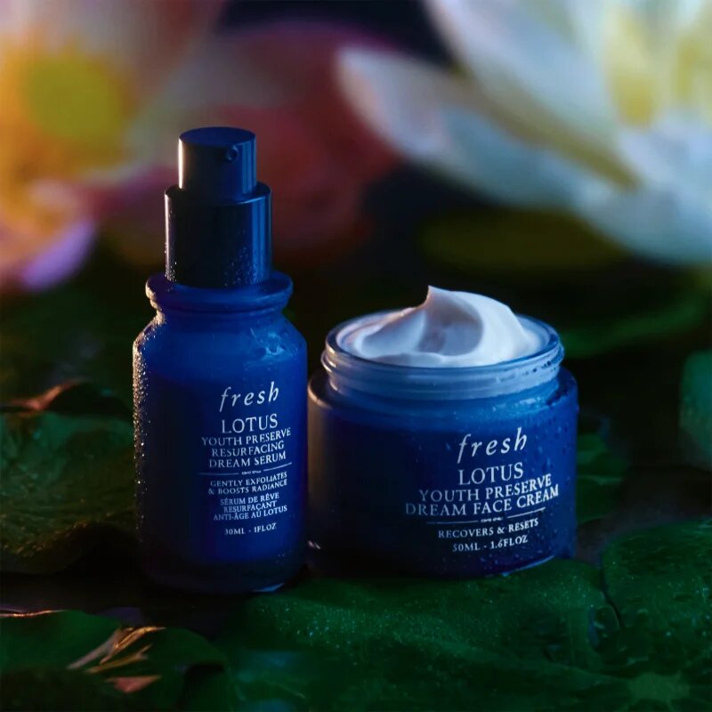 fresh Lotus Youth Preserve Resurfacing Dream Serum éjszakai szérum A.H.A.-val (Alpha Hydroxy Acids) 30 ml