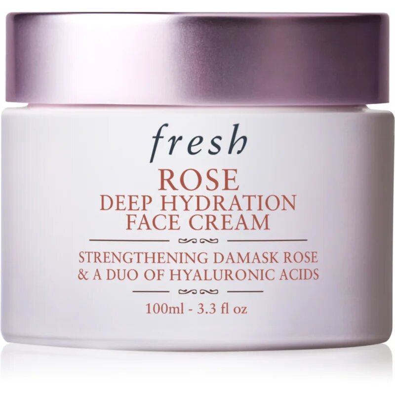 fresh Rose Deep Hydration Face Cream hidratáló arckrém hialuronsavval 100 ml