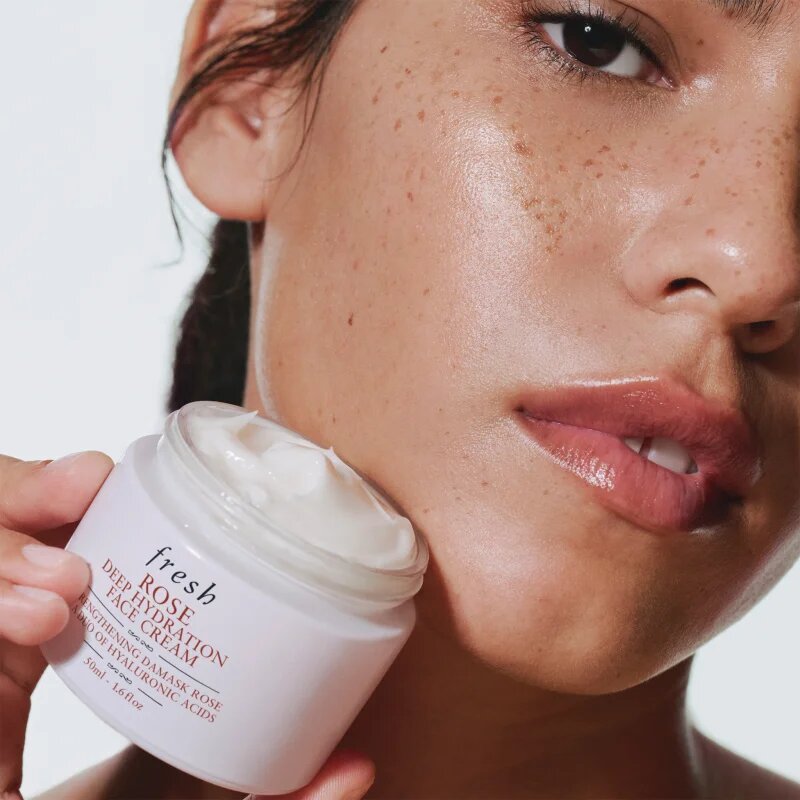fresh Rose Deep Hydration Face Cream hidratáló arckrém hialuronsavval 100 ml