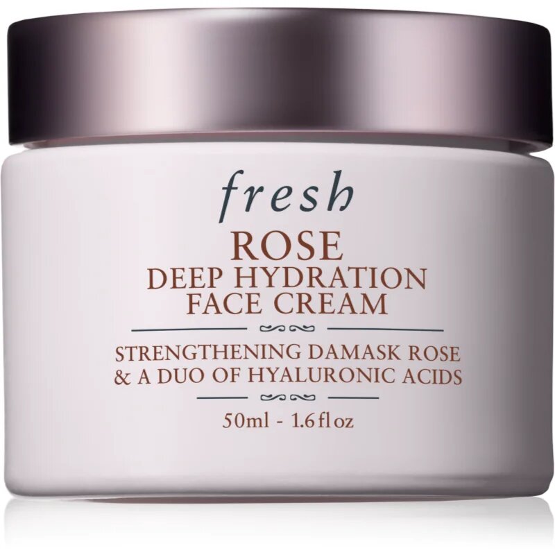 fresh Rose Deep Hydration Face Cream hidratáló arckrém hialuronsavval 50 ml