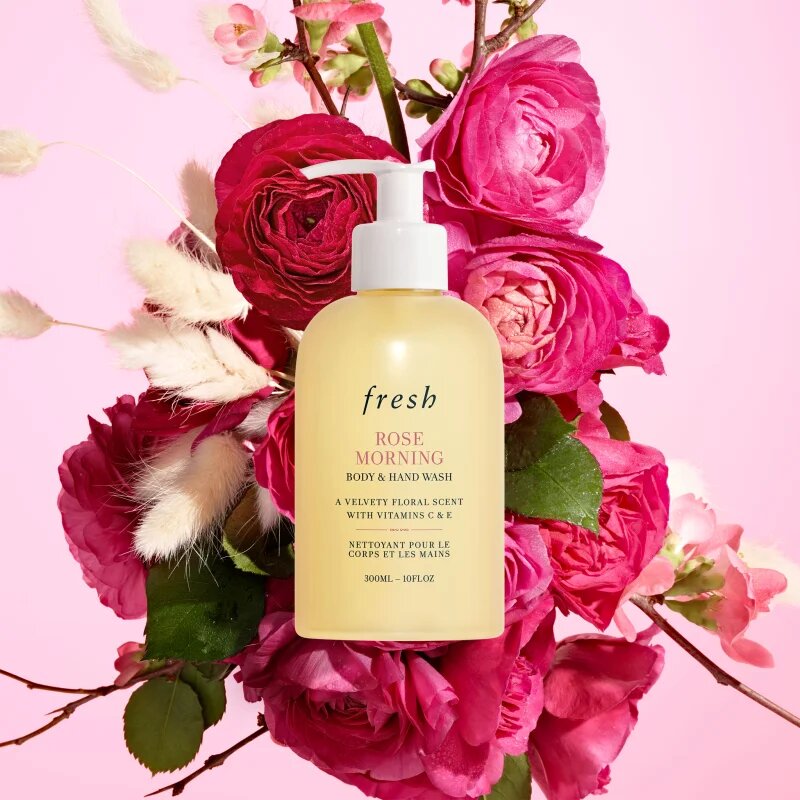 fresh Rose Morning Body & Hand Wash tusfürdő gél rózsából 300 ml