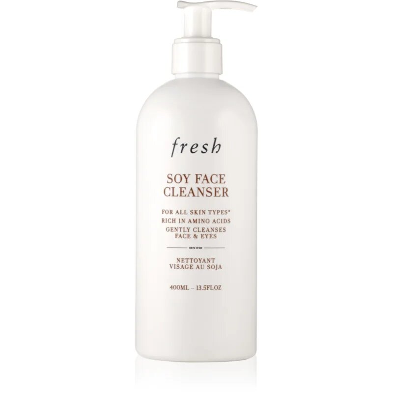 fresh Soy Face Cleanser Gyengéd sminklemosó és tisztító gél 400 ml