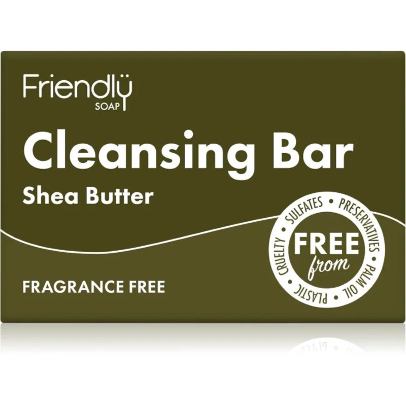 Friendly Soap Cleansing Bar Shea Butter természetes szappan az arcra 95 g