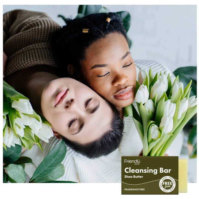 Friendly Soap Cleansing Bar Shea Butter természetes szappan az arcra 95 g