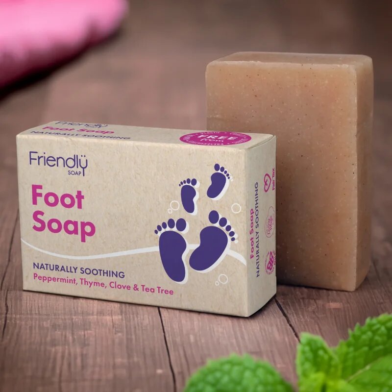 Friendly Soap Foot Soap természetes szilárd szappan lábakra 95 g