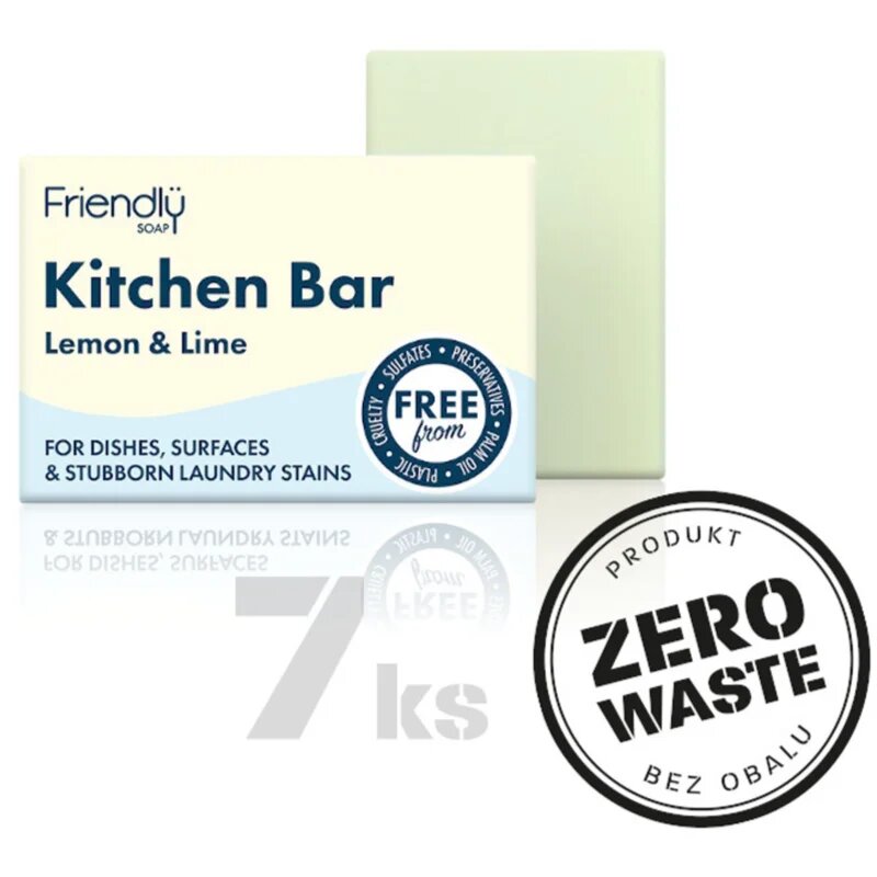 Friendly Soap Kitchen Bar Lemon & Lime természetes szappan 7x95 g