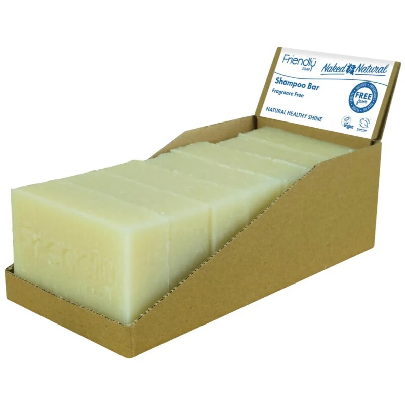 Friendly Soap Natural Shampoo Bar Fragrance Free természetes szappan hajra parfümmentes 7x95 g