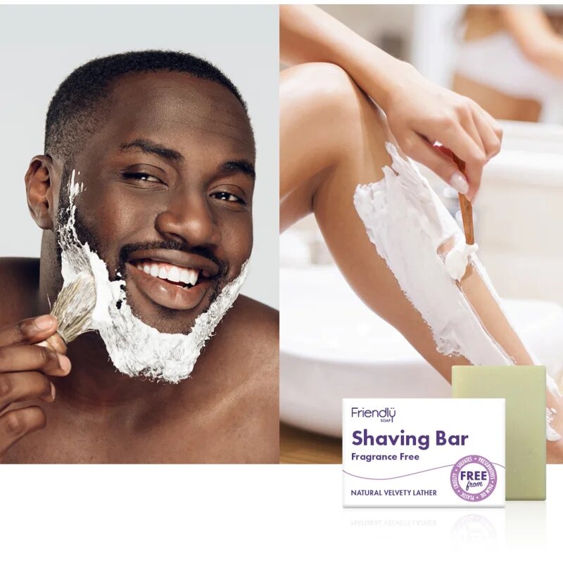 Friendly Soap Shaving Bar Fragrance Free természetes szappan borotválkozáshoz parfümmentes 7x95 g