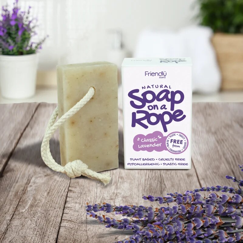 Friendly Soap Soap on a Rope Lavender természetes szappan zsinóron 95 g