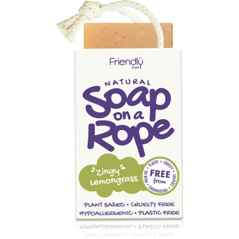 Friendly Soap Soap on a Rope Lemongrass természetes szappan zsinóron 95 g