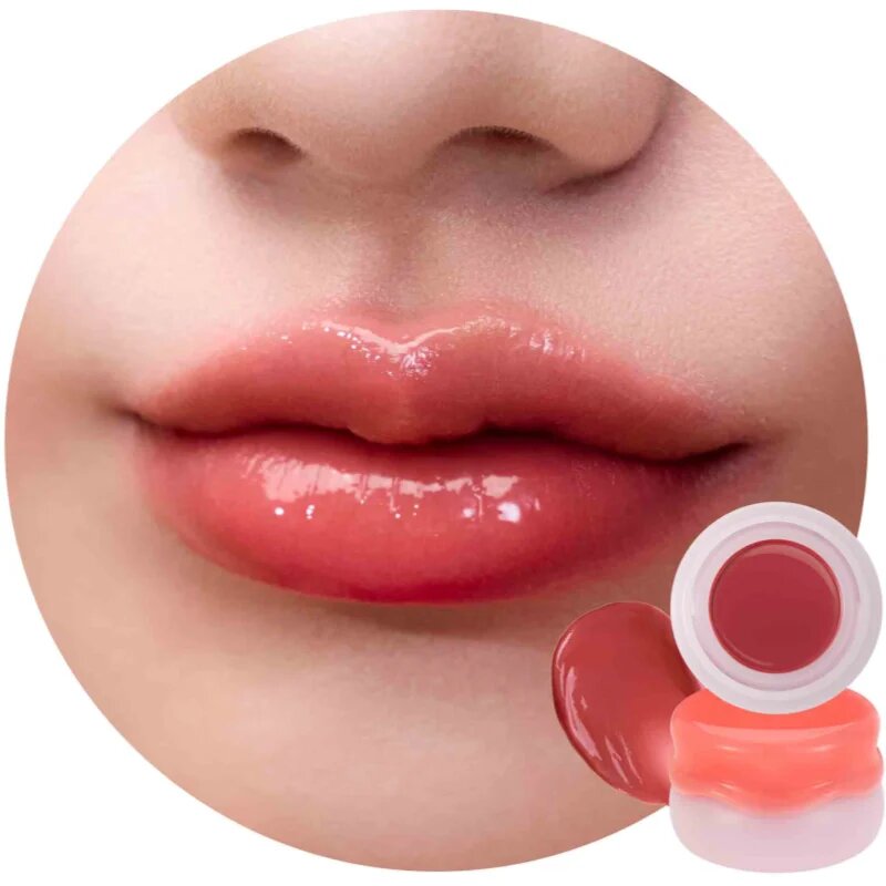 Frudia Glow Juicy Jam multifunkciós balzsam az arcra és a szájra árnyalat Mellow Peach 04 4.5 g