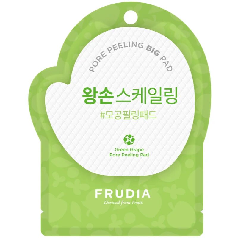 Frudia Green Grape arctisztító peeling párnácskát a fénylő arcbőr és a kitágult pórusok ellen 70 db