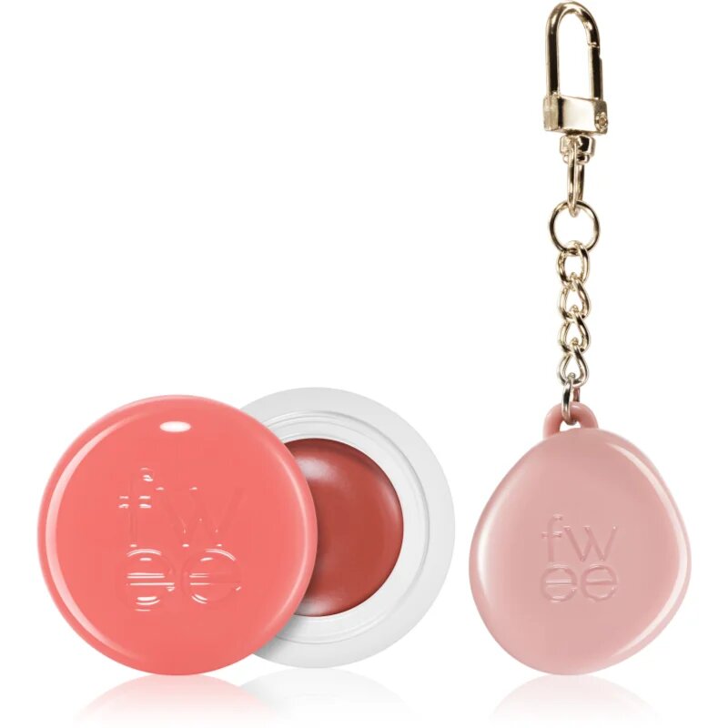 fwee Lip&Cheek Blurry Pudding Pot tonizáló balzsam ajakra és arcra + tok árnyalat CR01 Dear (Bestie Moment) 5 g
