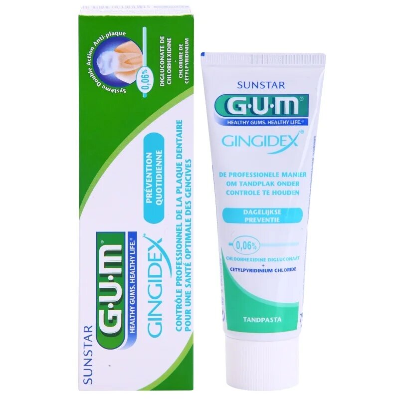 G.U.M Gingidex 006% fogkrém a foglepedék ellen és az egészséges ínyért 75 ml