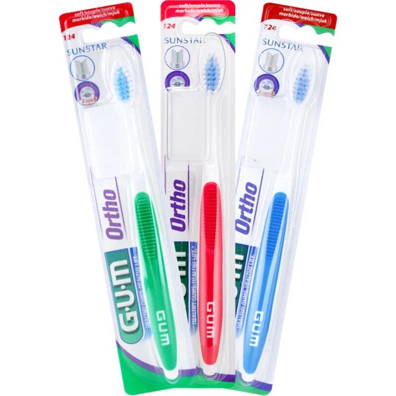 G.U.M Ortho 124 fogkefe fogszabályzóval rendelkezőknek gyenge 1 db