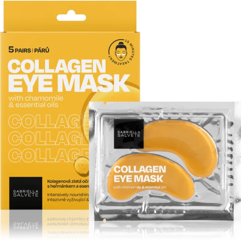 Gabriella Salvete Eye Mask Collagen Gold szemmaszk a duzzanat és sötét karikák ellen kollagénnel 5 db