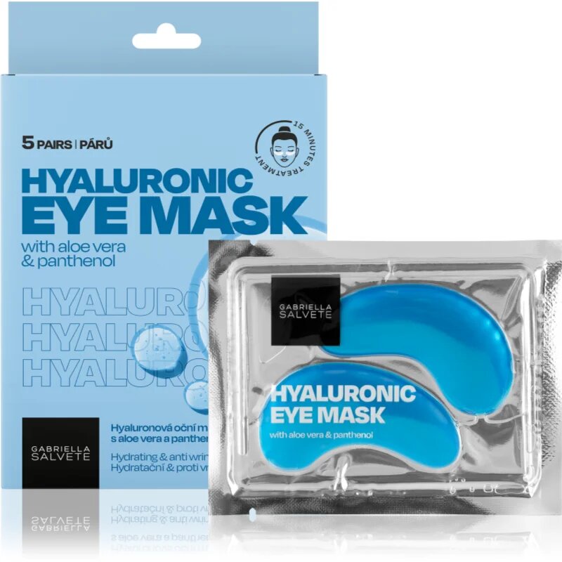 Gabriella Salvete Eye Mask Hyaluron szemmaszk a ráncok táskák és sötét karikák ellen 5 db