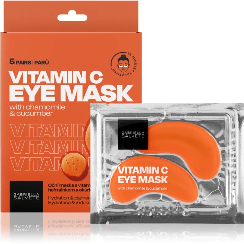 Gabriella Salvete Eye Mask Vitamin C szemmaszk élénk és hidratált bőr 5 db