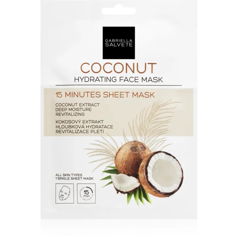 Gabriella Salvete Face Mask Coconut hidratáló gézmaszk 1 db
