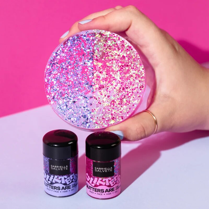 Gabriella Salvete Glitters Are The Answer Arc és test csillám árnyalat Violet 10 ml
