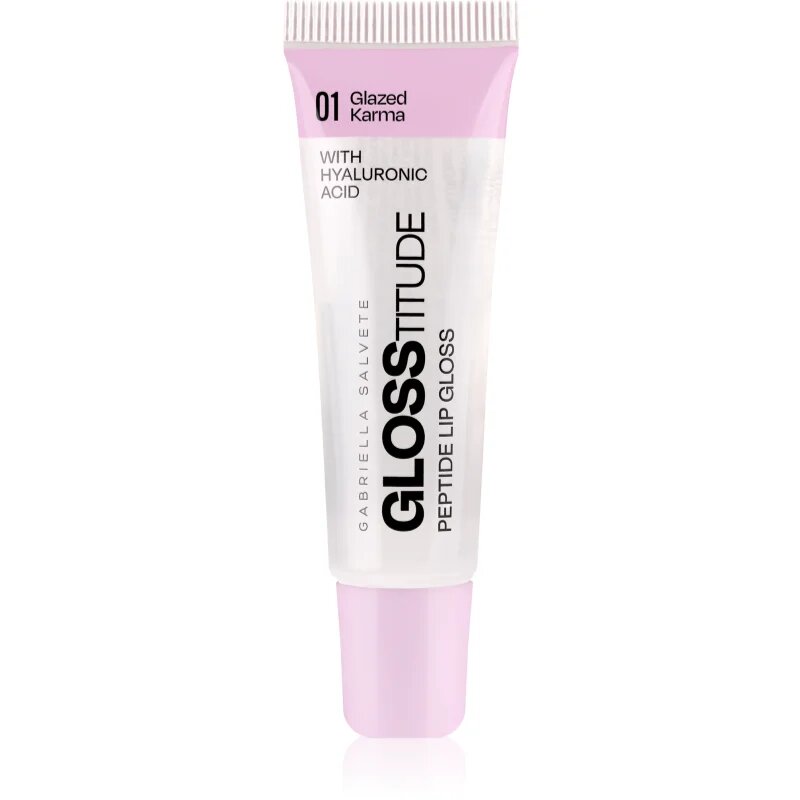 Gabriella Salvete Glosstitude Peptide Lip Gloss hidratáló ajakfény árnyalat 01 Glazed Karma 10 ml